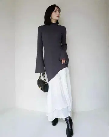 anuans 도킹 니트 원피스