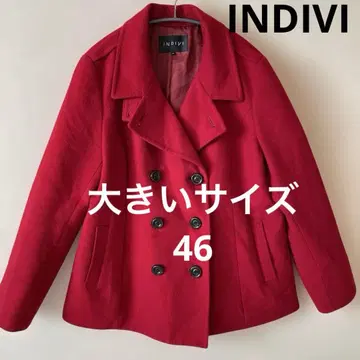 새상품급 빅 사이즈 46 INDIVI 인디비 피 코트
