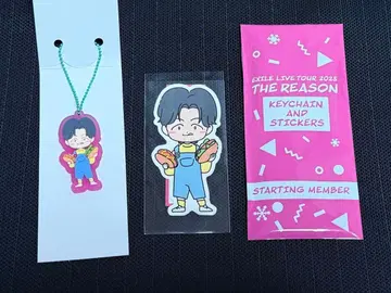 사와모토 나츠키 러버 키링 스티커 세트