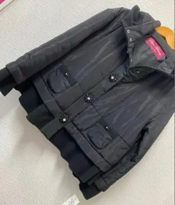 슈퍼 뷰티 비쥬 버튼 퀼팅 자켓