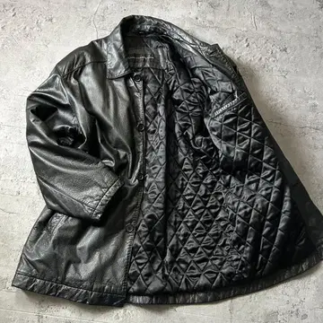 새상품급 소가죽 L 사이즈 MILANO CONNECTION 가죽 카 코트