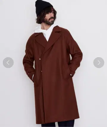 UNITED TOKYO Super110's 멜톤 더블 체스터 코트