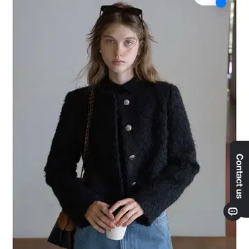 eggka 복슬복슬 버튼 업 자켓