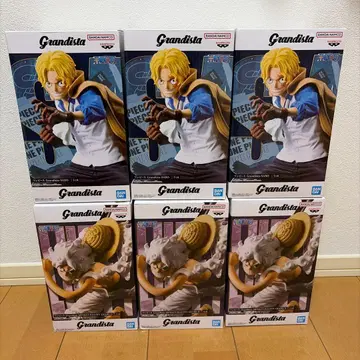 사보 루피 Grandista 원피스 피규어 6체 세트