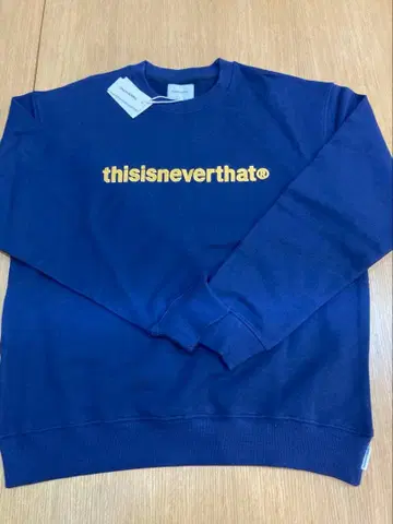 thisisneverthat 네이비 로고 맨투맨