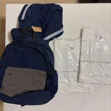 기나시 사이클 굿즈 후드 부착 냅색 반팔 T셔츠 M, L 사이즈