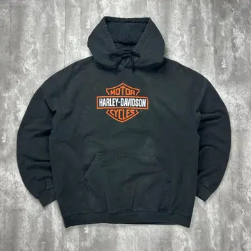할리데이비슨 멕시코제 프린트 로고 후드 맨투맨 블랙 5911