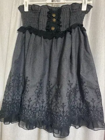 axes femme 하운드투스 패턴 플레어 스커트