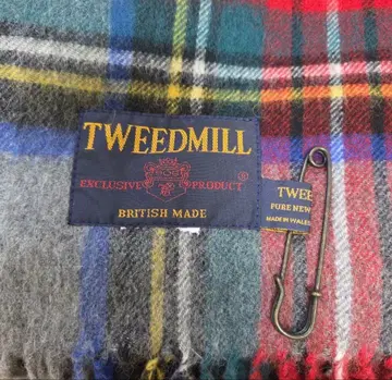 TWEEDMILL 울 타탄 체크 스톨