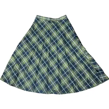 마가렛호웰*2019 체크 무늬 롱 플리츠 스커트