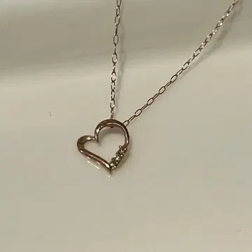 K10PG 하트 모티브 목걸이