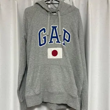 [ GAP ] 그레이 후드티 L 사이즈 일본 국기 디자인 히노마루