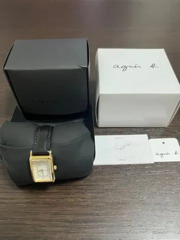 아네스 베 골드 블랙 손목시계