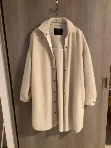 MICA & DEAL 샤기 아우터 셔츠 원피스