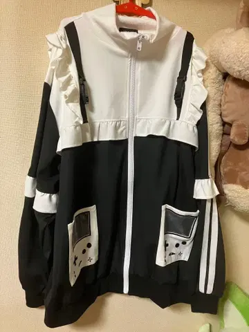 ACDC RUG GAME OVER 프릴 자켓 블루종 저지