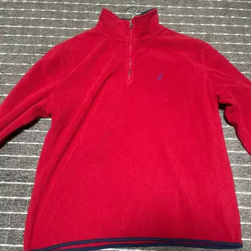 NAUTICA 레드 하프 지퍼 자켓 L