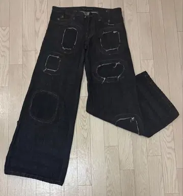 00s body butter y2k 초와이드 로우라이즈 배기 데님