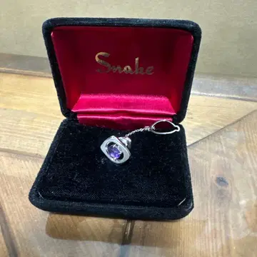 Snake 실버900 자수정 귀걸이(한쪽용)