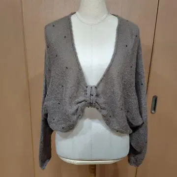 이타리야 이탈리아 볼레로풍 니트 사이즈 11호 그레이지 컬러