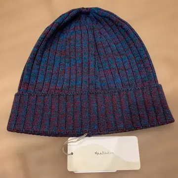파랑 보라색 니트 모자 MBJAA405W-14-F 사이즈 F