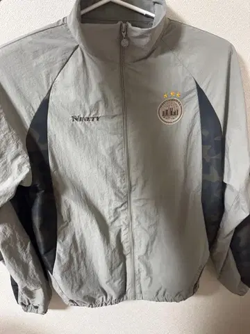 Ninety Ninety 그레이 나일론 자켓