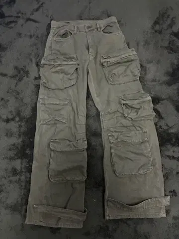 ZARA 데님 카고 포켓 팬츠 EUR40