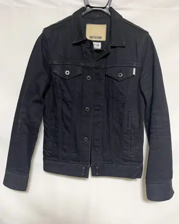 FACTOTUM 블랙 데님 자켓 S 사이즈