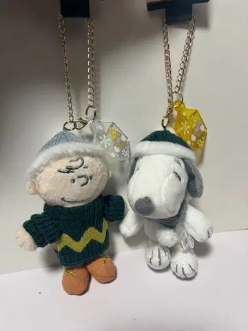 USJ 한정판 스누피 찰리 브라운 마스코트 키체인 세트