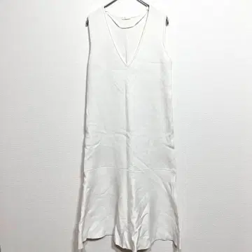 [ S ] 지유 GU 여성용 원피스 롱 원피스 화이트
