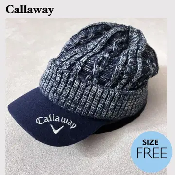 Callaway 캘러웨이 니트캡 네이비 계열 모자 골프