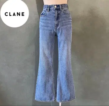 클라네 CLANE 플레어 데님 팬츠 하이웨스트 벨보텀 사이즈 24