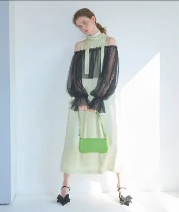 lil ambition 튤 세트 새틴 리본 원피스