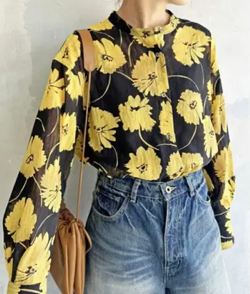 스픽 앤 스팬 프린트 블라우스