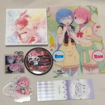 리제로 굿즈 아크릴 스탠드 캔뱃지 라무