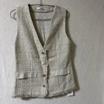 택 포함 새상품 SNIDEL 트위드풍 베스트