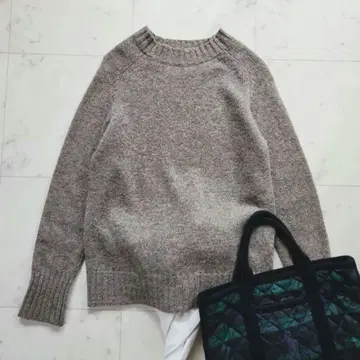 새상품급 2023년 MHL. 니트 베이지 브라운 사이즈 2 모 100%