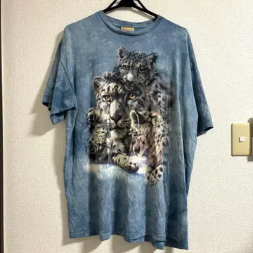 90s 구제 의류 USA MOUNTAIN 라이온 레오파드 T셔츠 XL