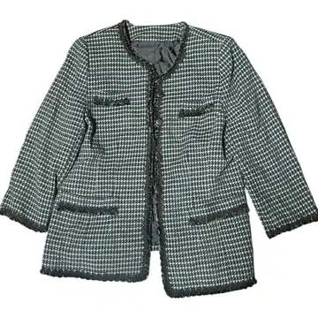 [ 새상품급 ] 레리안 노카라 자켓 트위드 원단 XL 사이즈