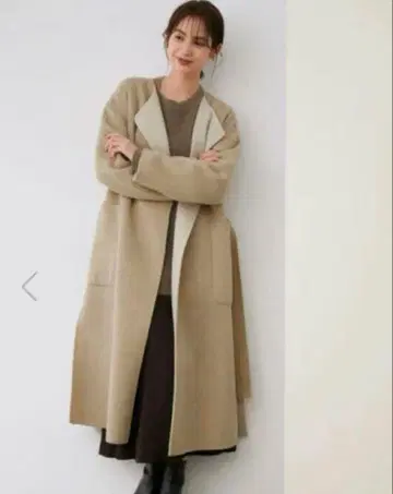 클리닝 완료 ROPE'로페 2way 울 리버서블 코트