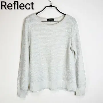 Reflect 울 블렌드 라메이 입 니트