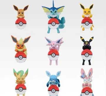 제일복권 포켓몬 F상 길거리 산책 챠라링 프렌즈 전 9종 컴플리트