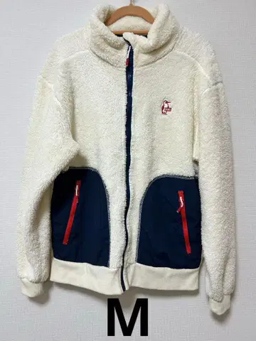 참스 엘모 플리스 풀집업 자켓 아이보리 M