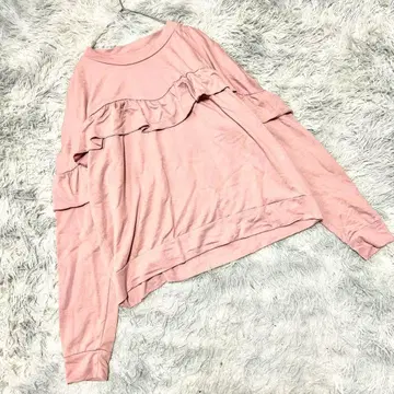 프릴 긴팔 티셔츠 (XL) 페미닌 성숙/러블리 빅 사이즈 한국