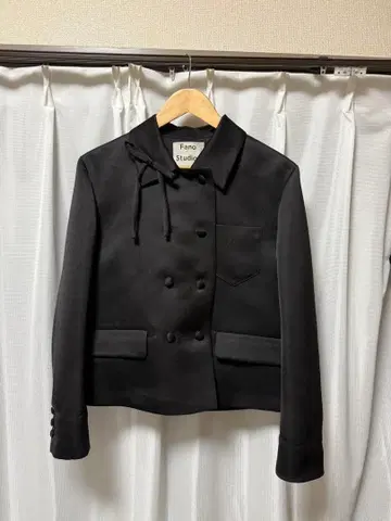 Fano Studio 블랙 더블 브레스트 자켓