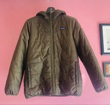 patagonia 리버서블 아웃도어 자켓 올리브 베이지