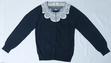 플래시 리페 franche lippee 고양이 패턴 네이비 가디건