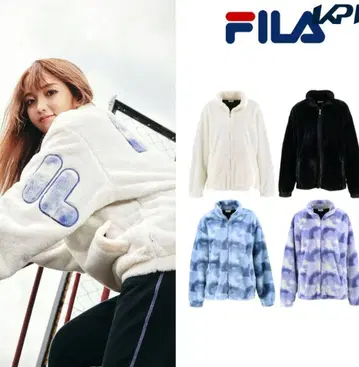 FILA 퍼 자켓 백 로고 빅 사이즈