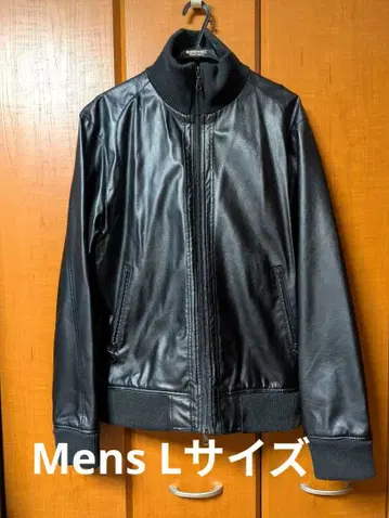 [ TRAP.U BLACK ] 남성용 가죽 자켓 블랙