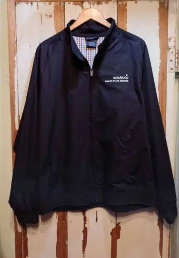 US 구제 스윙탑 / 블랙 / 기업계 / 드리즐러 자켓 / L