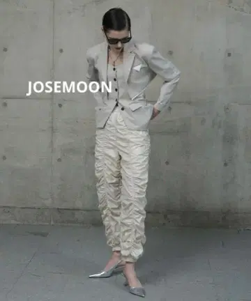 JOSE MOON/SHINY GATHER PANTS